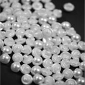 Füles pityke gomb 8 mm - WHITE (fehér)